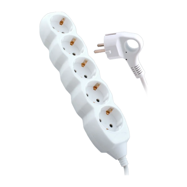 Удлинитель Старт S 5р.С/З 10A 3.0м IP20 белый (1/20)