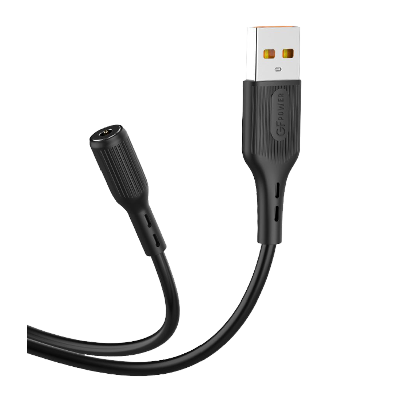 Кабель GFPower MAG18M USB (m)-microUSB (m) 1.0м 2.4A ПВХ магнит черный (1/200/800)