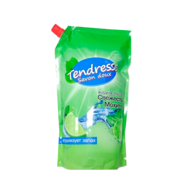 Жидкое мыло для рук Tendresse Свежесть мохито 1л дой-пак (1/6/90)