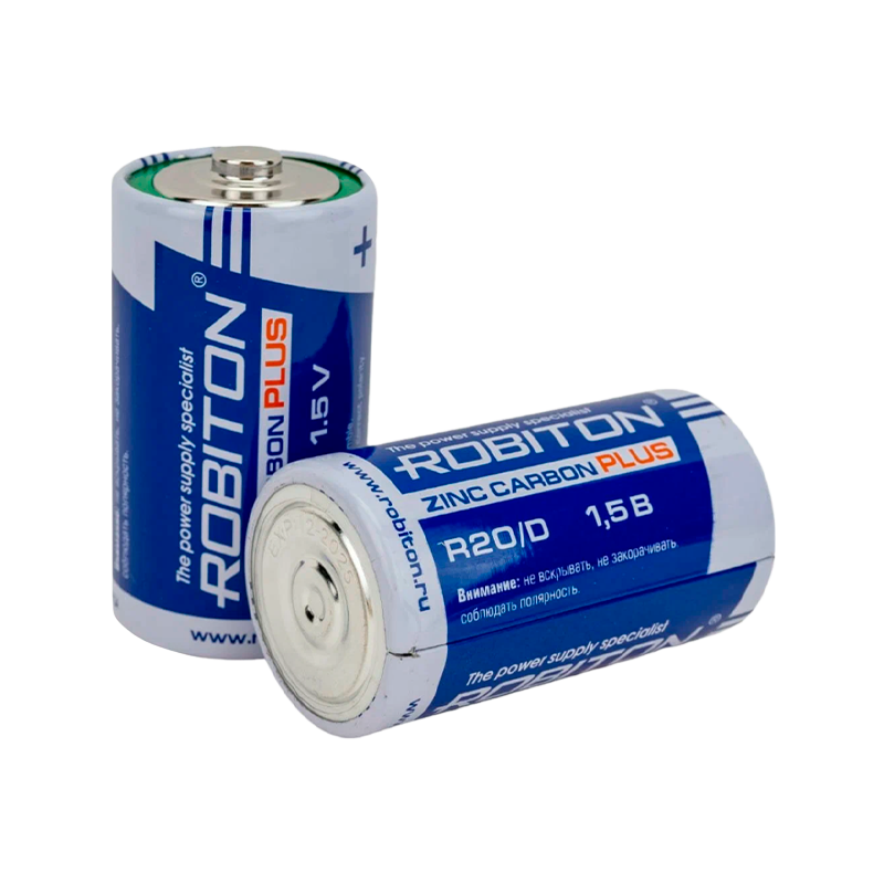 Батарейка ROBITON PLUS R-R20-SR2 R20 SR2&nbsp;&nbsp;в упак 12 шт (12/288)