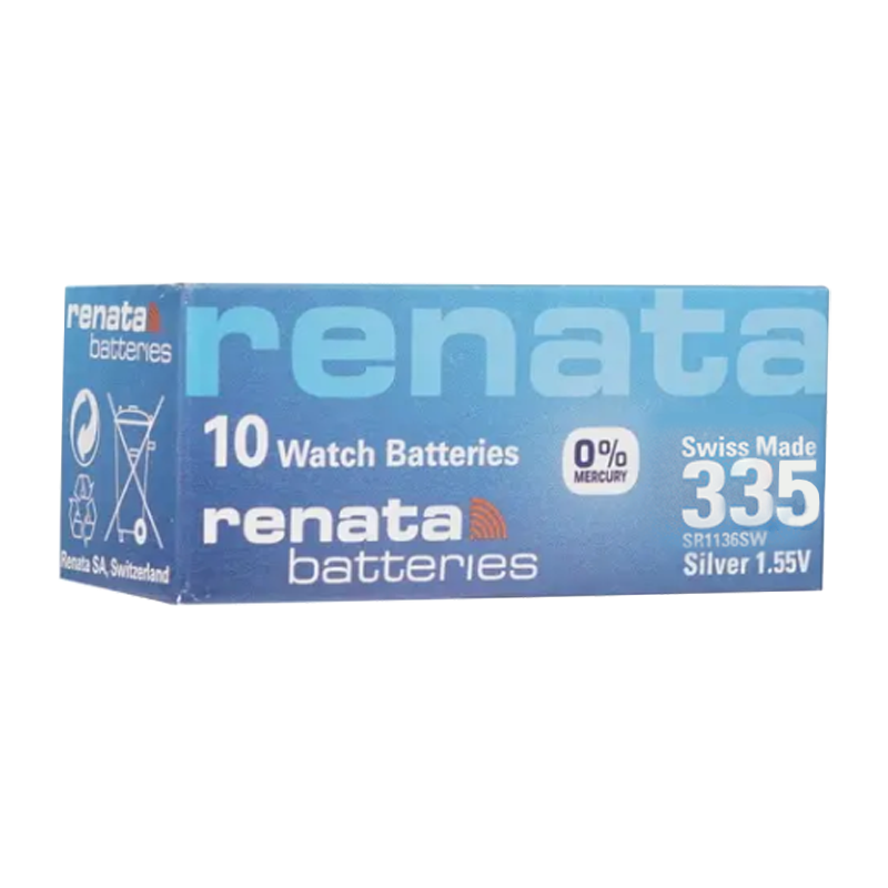 Батарейка Renata 335 (SR512SW) Silver Oxide 1.55V (1/10/100)