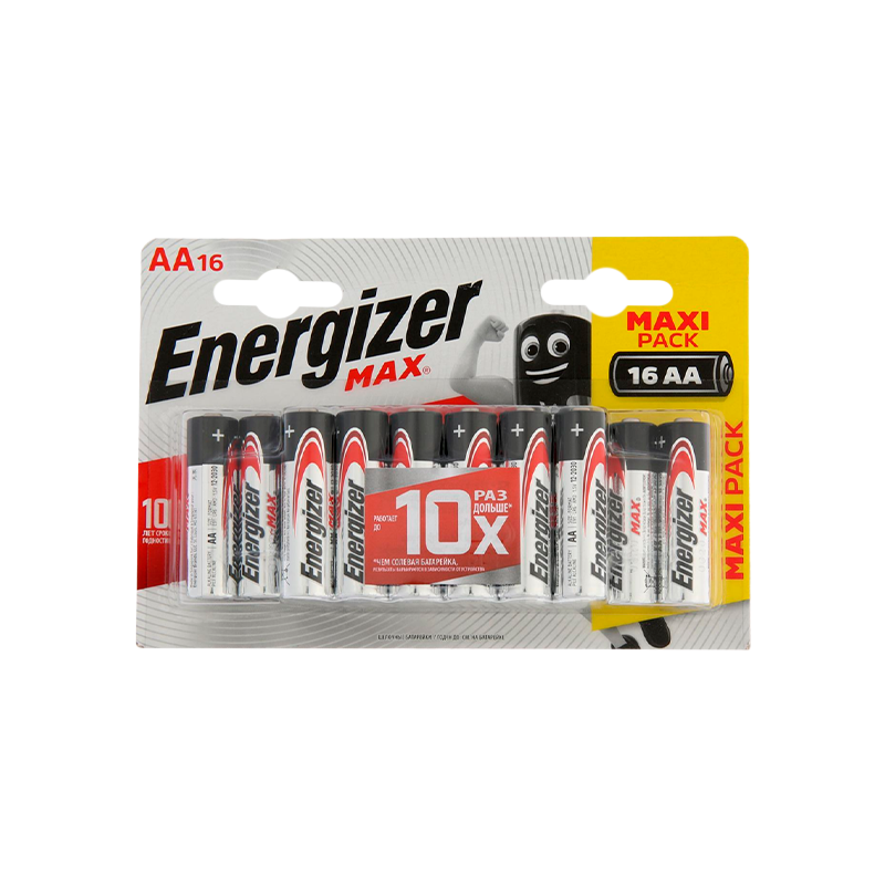 Батарейка Energizer MAX LR6 AA BL16 Alkaline 1.5V (16/96)