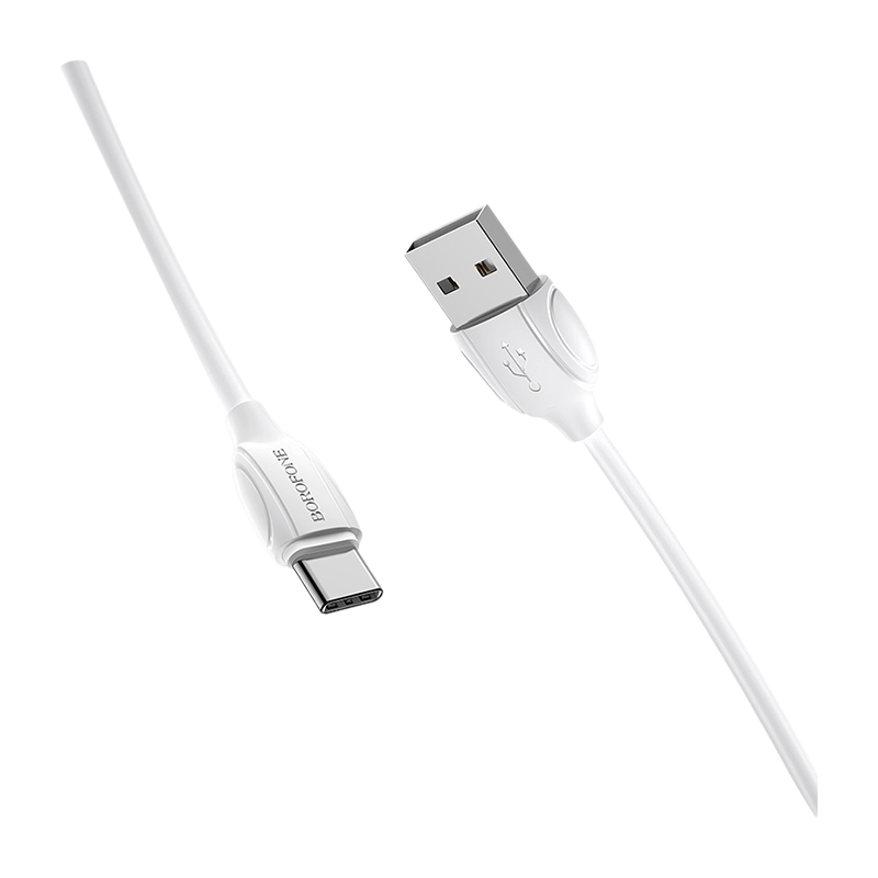 Кабель Borofone BX19 USB (m)-Type-C (m) 1.0м 3.0A ПВХ белый (1/648)