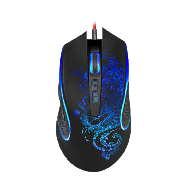 Мышь проводная Defender GM-640L Venom игровая USB черный (1/40)