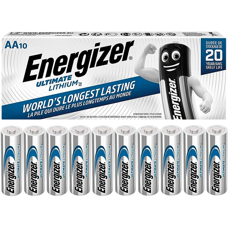 Батарейка Energizer Ultimate FR6 AA BOX10 Lithium 1.5V (10/120)