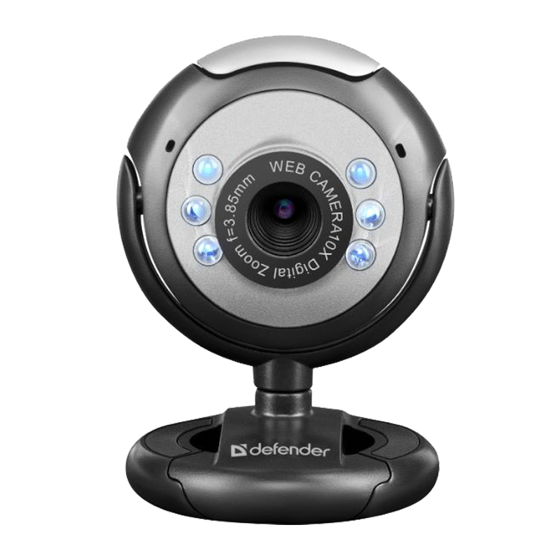 Веб-камера Defender C-110 CMOS 640x480 0.3Мп USB+Jack 3.5мм черный (1/50)