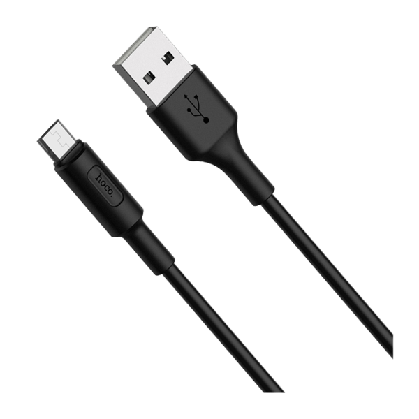 Кабель HOCO X25 USB (m)-microUSB (m) 1.0м 2.0A ПВХ черный (1/30/300)