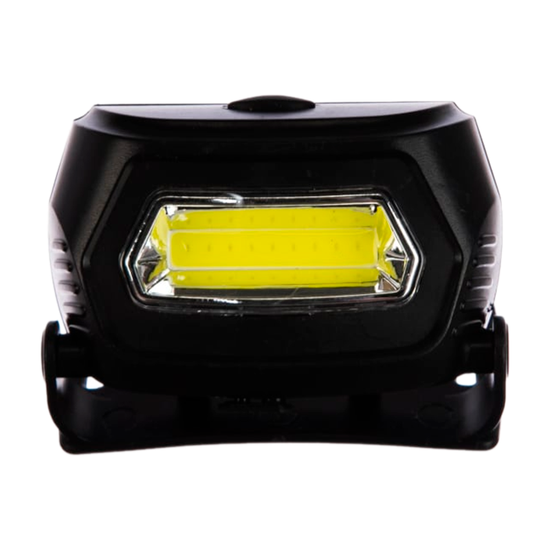 Фонарь налобный Ultraflash LED5359 3W COB от аккумулятора черный (1/20/100)
