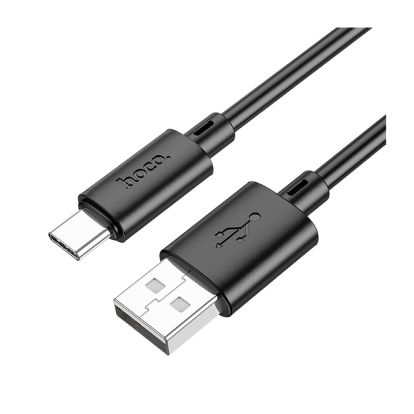 Кабель HOCO X88 USB (m)-Type-C (m) 1.0м 3.0A ПВХ черный (1/420)