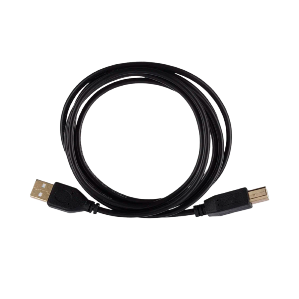 Кабель GoPower USB A (m)-USB B (m) 1.8м ПВХ черный Premium Zip-Lock c подвесом (1/200)