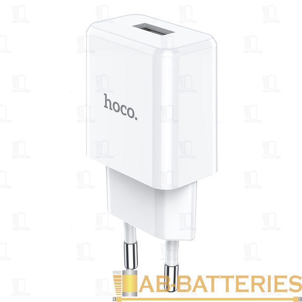 Сетевое З/У HOCO N9 1USB 2.1A белый (1/12/120)