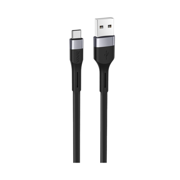 Кабель HOCO X34 USB (m)-Type-C (m) 1.0м 2.4A силикон черный (1/31/310)