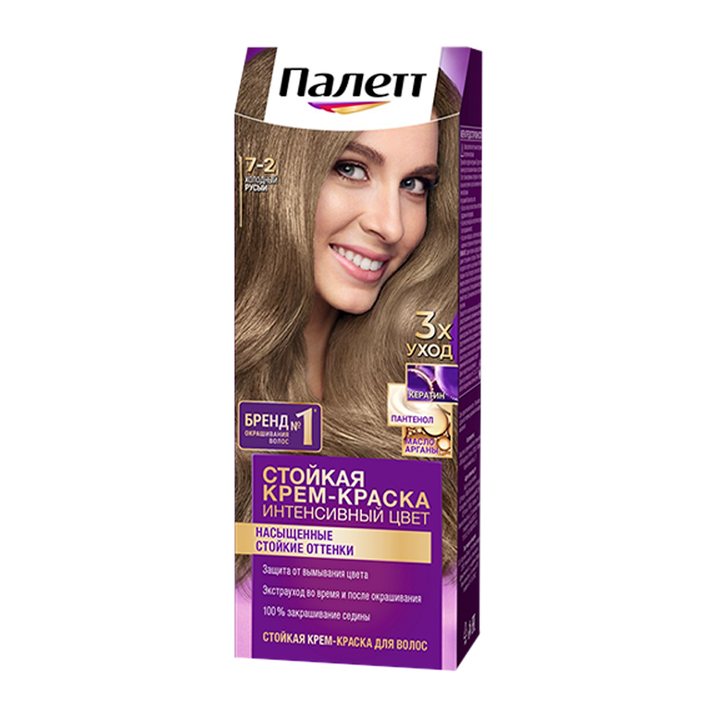 Краска для волос Schwarzkopf Palette 110мл 7-2 Холодный русый (1/10)