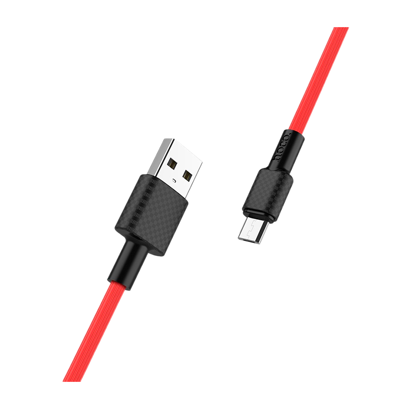 Кабель HOCO X29 USB (m)-microUSB (m) 1.0м 2.0A TPE красный (1/33/330)