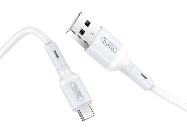 Кабель HOCO X65 USB (m)-microUSB (m) 1.0м 2.4A TPE белый (1/31/310)
