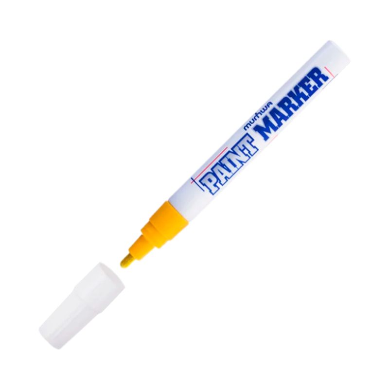 Маркер промышленный MunHwa PAINT MARKER PM-08 4.0мм нитрокраска желтый (1/12/576)