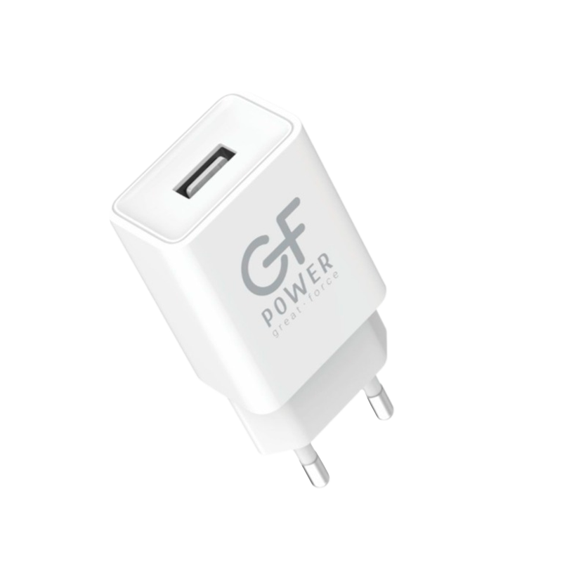 Сетевое З/У GFPower GF51 1USB 2.4A белый (120/480)