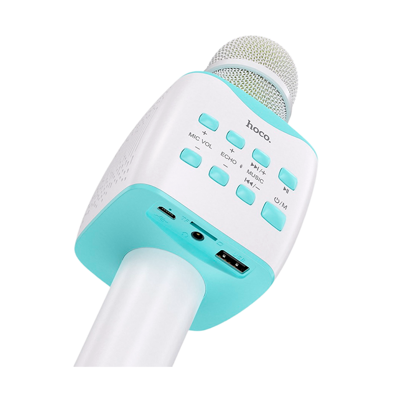 Микрофон HOCO BK5 динамический 72 дБ bluetooth 5.0 microSD голубой (1/30)