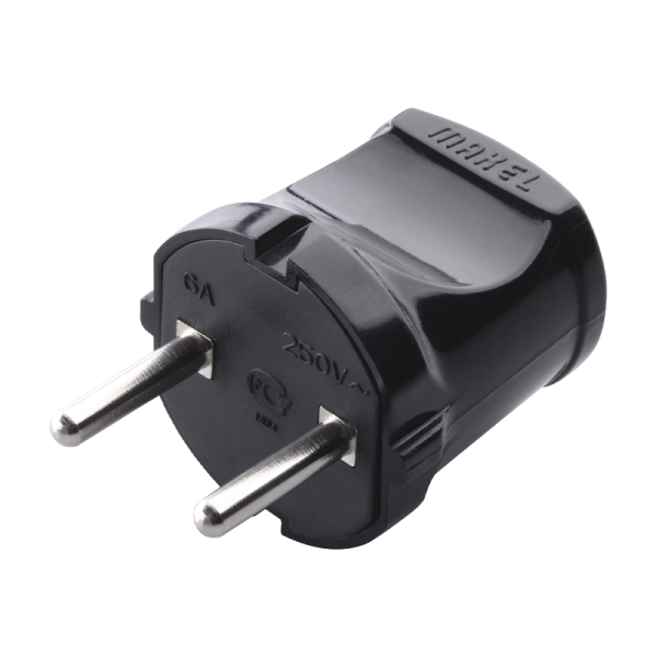 Вилка электрическая Makel черный 10051 (1/50)