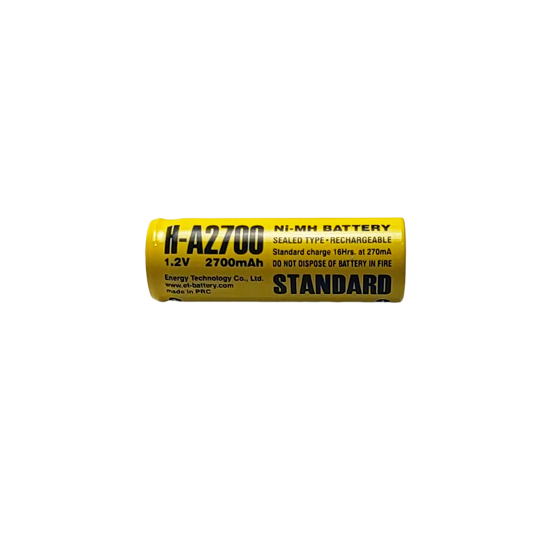 Аккумулятор ET H-A2700 17.0*50.0, 1.2В, 2500мАч, Ni-MH
