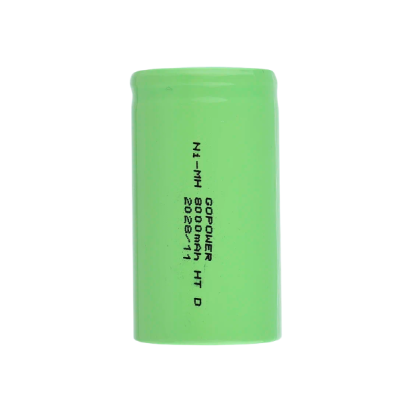 Аккумулятор высокотемпературный GoPower HR20 D NI-MH 8000mAh (1/10/120)