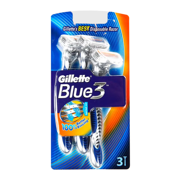 Бритва Gillette BLUE3 3 лезвия пластиковая ручка в блистере 3шт. (1/6/12)