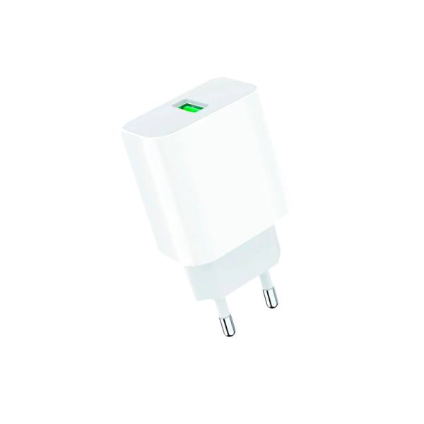 Сетевое З/У GoPower GPQC07 1USB 18W QC3.0 белый (1/200)