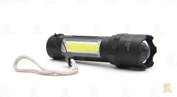 Фонарь универсальный Без бренда 526 COB от аккумулятора 2 режима черный