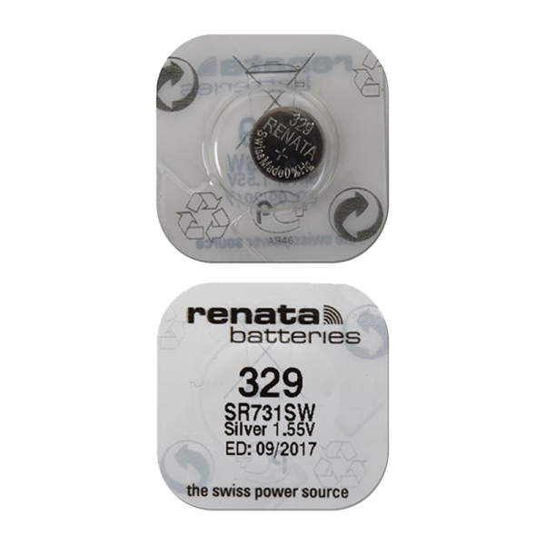 Батарейка Renata 329 (SR731SW) Silver Oxide 1.55V (1/10/100)