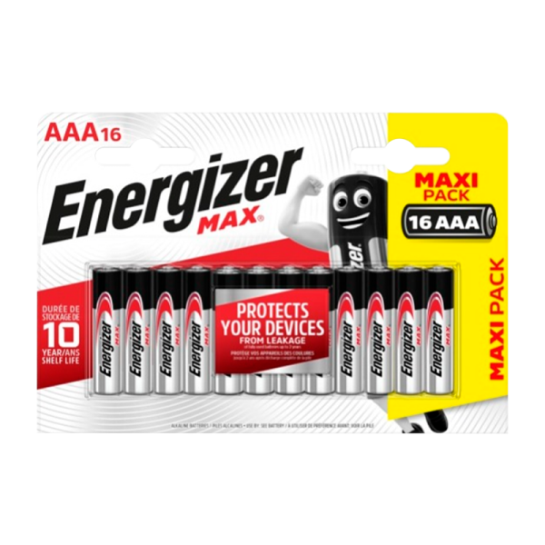 Батарейка Energizer MAX LR03 AAA BL16 Alkaline 1.5V (16/96)