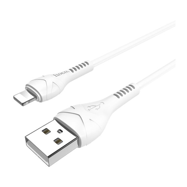 Кабель HOCO X37 USB (m)-Lightning (m) 1.0м 2.4A ПВХ белый (1/31/310)