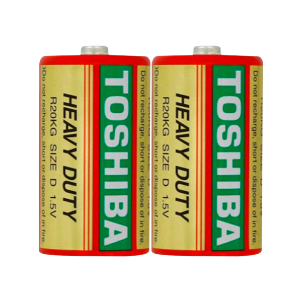 Батарейка Toshiba R20 D Shrink 2 Heavy Duty 1.5V (2/20/200)