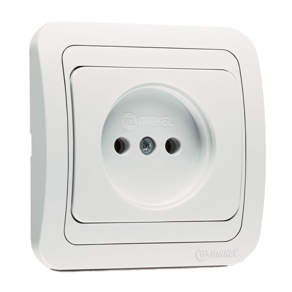 Розетка Makel Mimoza 1гн. 16A белый 12022 (1/12)