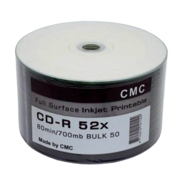 Диск CD-R CMC Full Ink Printable 700MB 52x 50шт. (50/600)