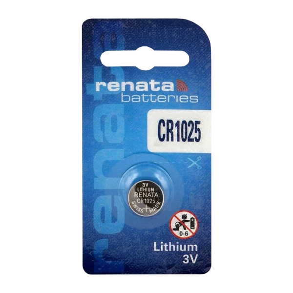 Батарейка Renata CR1025 BL1 Lithium 3V (10/300/2400)