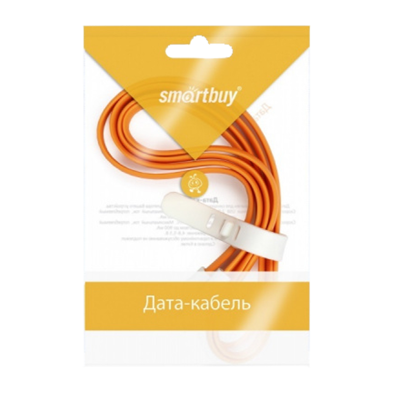 Кабель Smartbuy iK-412m USB (m)-Apple 30pin (m) 1.2м 2.1A силикон магнит оранжевый (1/500)