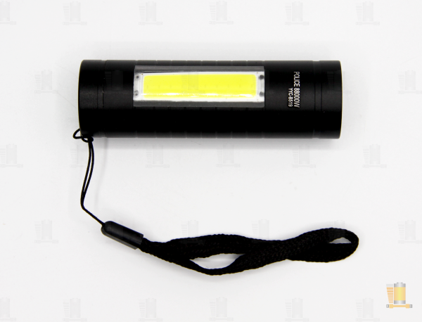 Фонарь универсальный Без бренда B519 COB от батареек 3 режима черный