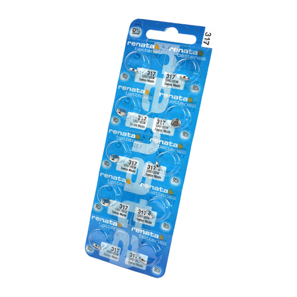Батарейка Renata 317 (SR516SW) BL10 Silver Oxide 1.55V (10/100)