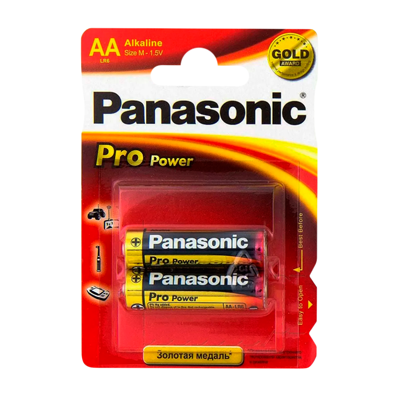 Батарейка Panasonic PRO Power LR6 AA BL2 Alkaline 1.5V (2/24/120)