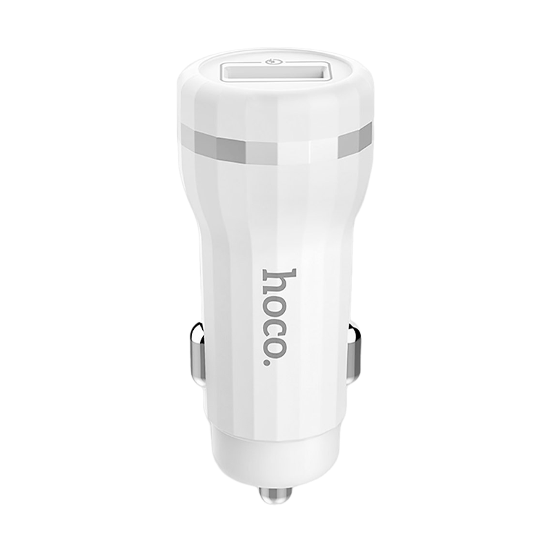 Автомобильное З/У HOCO Z27A 1USB 3.0A белый (1/10/100)