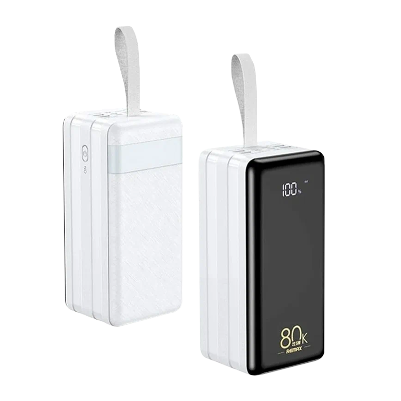 Внешний аккумулятор Remax RPP-291 80000mAh 2.4A 22.5W 2USB/Type-C белый (1/8)