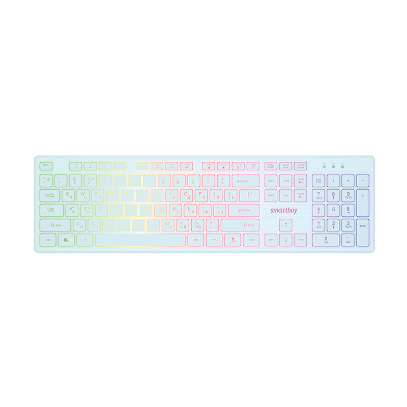 Клавиатура проводная Smartbuy 305 ONE классическая USB 1.35м белый (1/10)