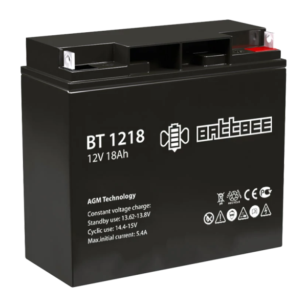 #Аккумулятор свинцово-кислотный Battbee BT 1218 12V 18Ah (1/2)