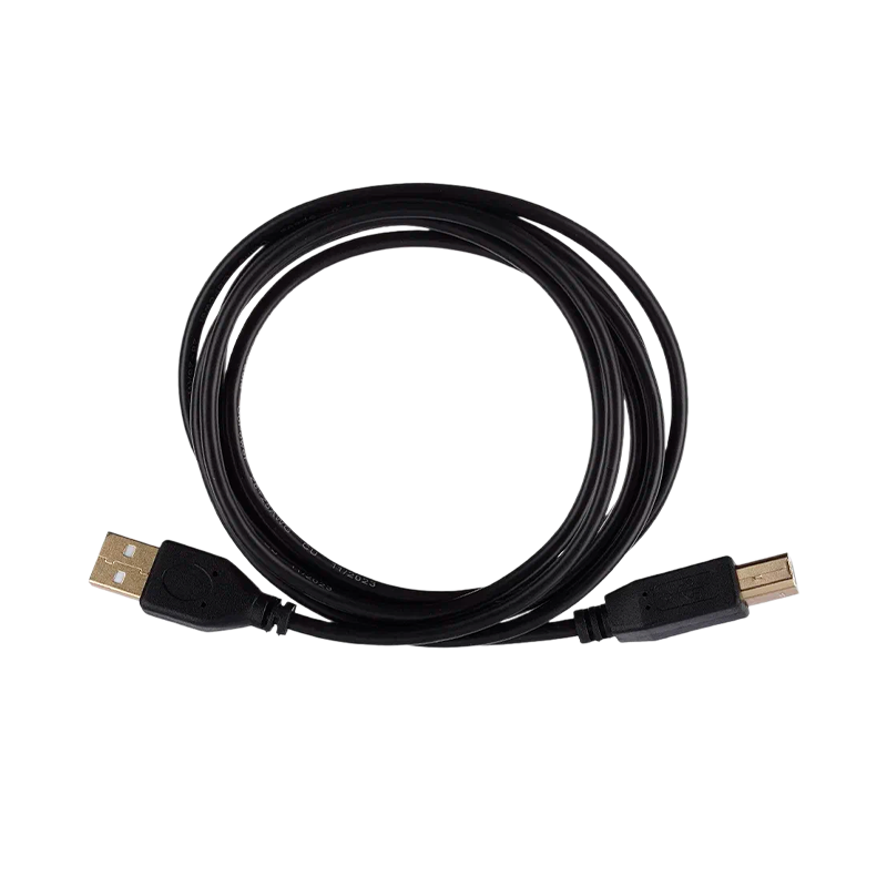 Кабель GoPower USB A (m)-USB B (m) 1.8м ПВХ черный Premium Zip-Lock c подвесом (1/200)