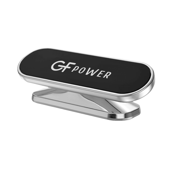 Держатель автомобильный GFPower CH-04 клеевая основа поворотный магнит серебряный (1/300)