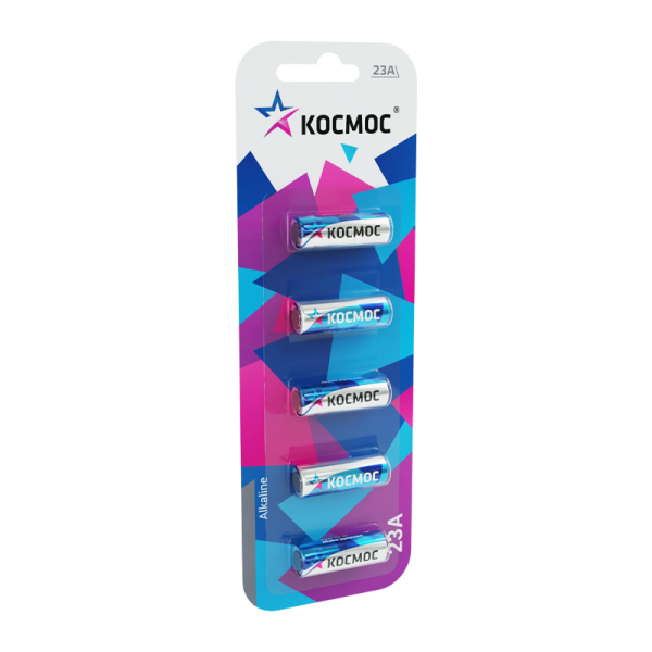 *Батарейка Космос LR23/A23/MN21 BL5 Alkaline 12V (5/60/480) 