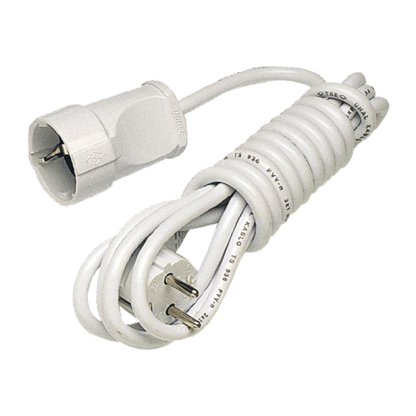 Удлинитель Makel 1р.С/З 16A 3.0м 3x0.75мм² IP20 белый 10005 (1/14)