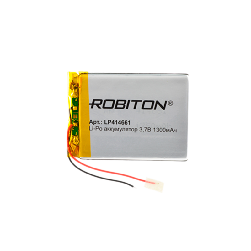 Аккумулятор ROBITON LP414661 3.7В 1300мАч PK1 (1/10/250)