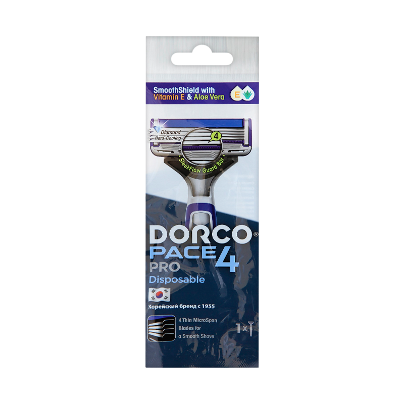 Бритва DORCO PACE4 pro 4 лезвия 1шт. (1/10)