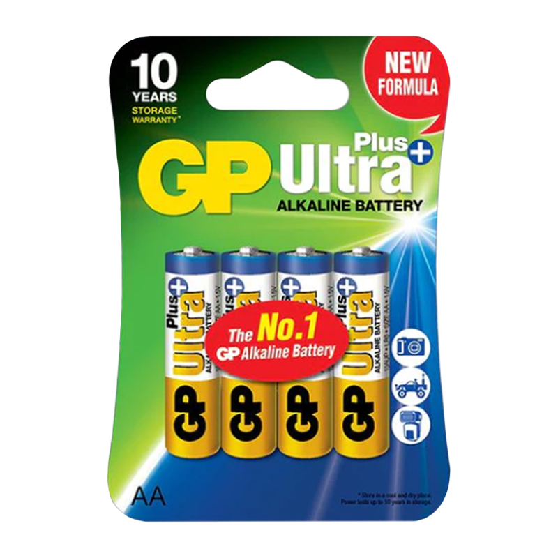 Батарейка GP ULTRA PLUS LR6 AA BL4 Alkaline 1.5V (4/40/320) R